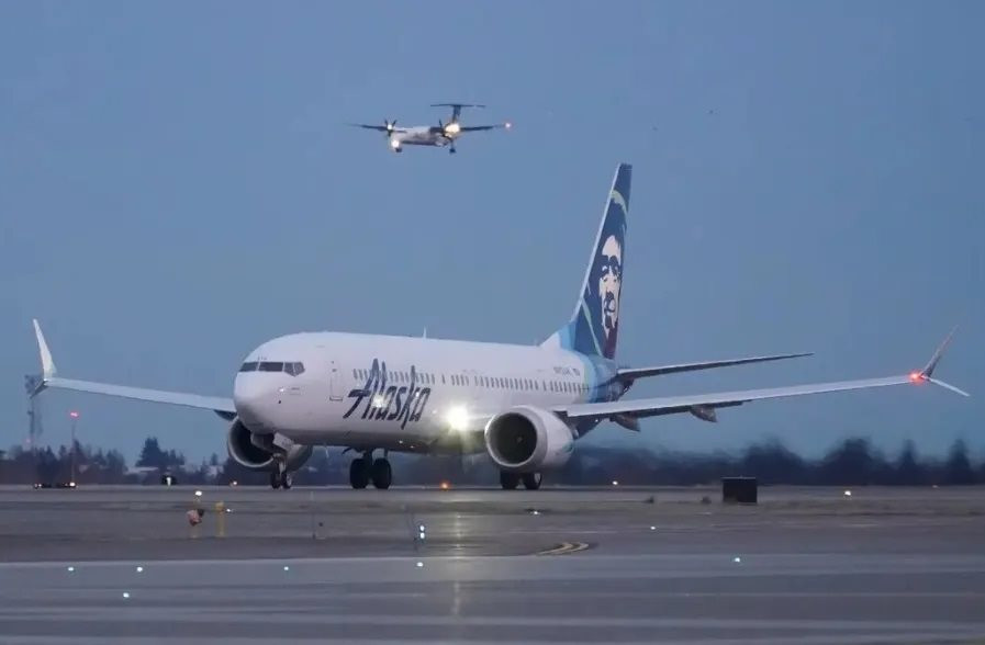 Tàu bay Boeing 737 Max 9 của Alaska Airlines. Ảnh: Alaska Airlines.