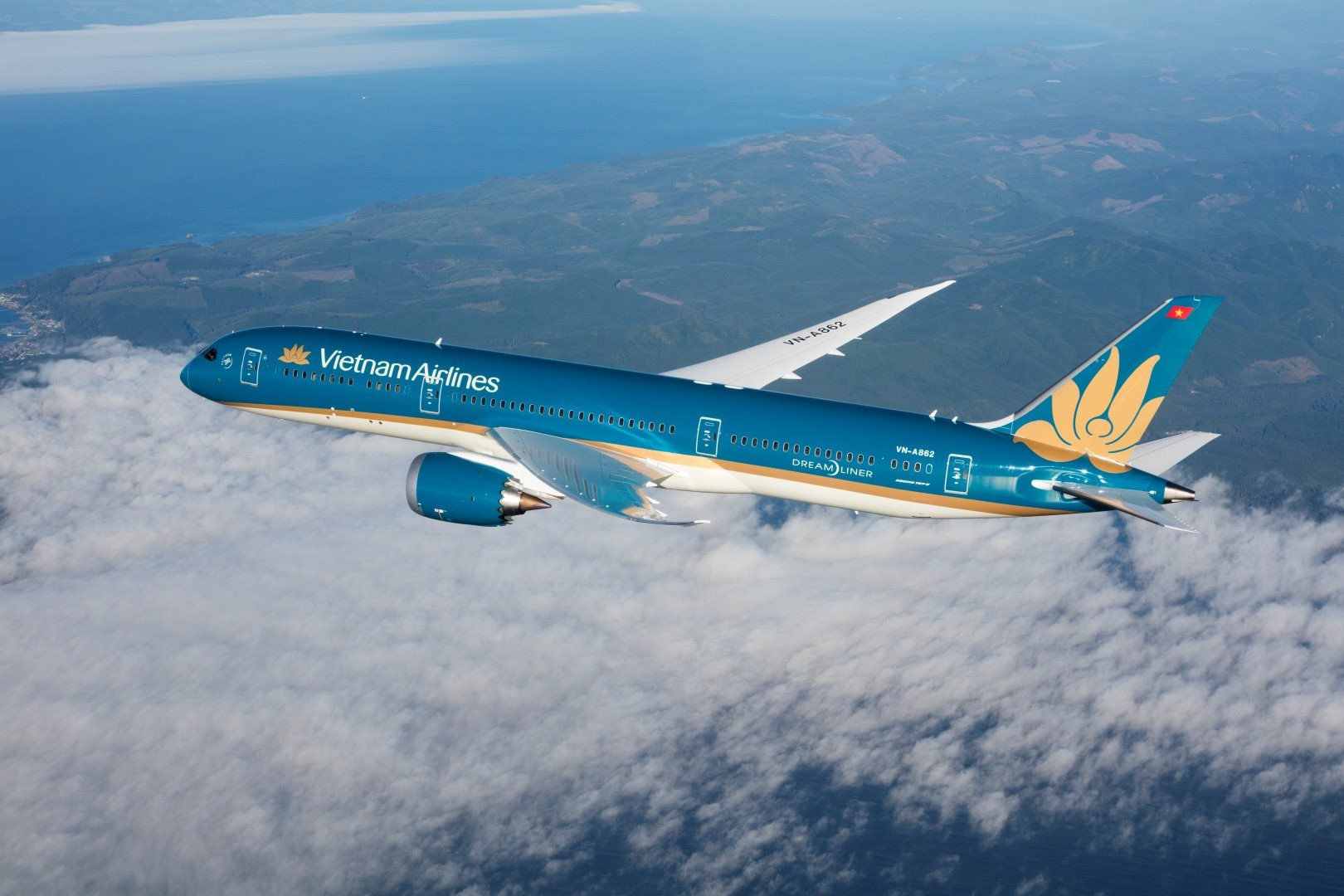 Vietnam Airlines là hãng hàng không đầu tiên của Việt Nam tham gia vào dự án CO2 Connect. Ảnh: VNA.