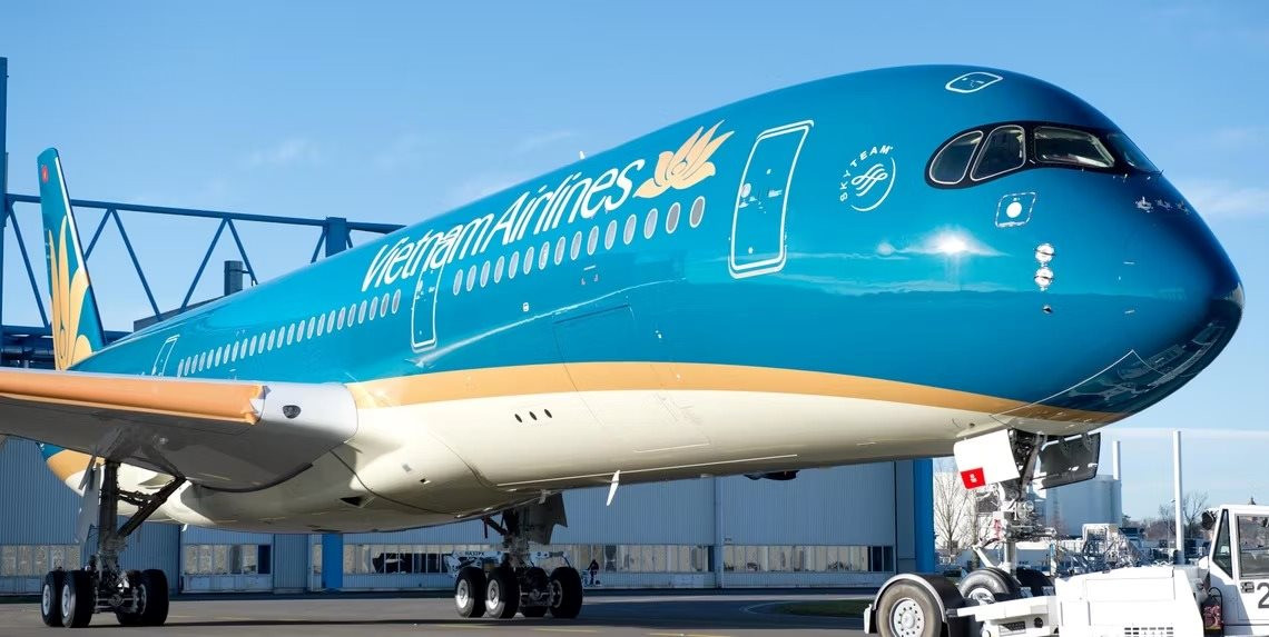 Chiếc A350 của Vietnam Airlines. Ảnh: Airbus.