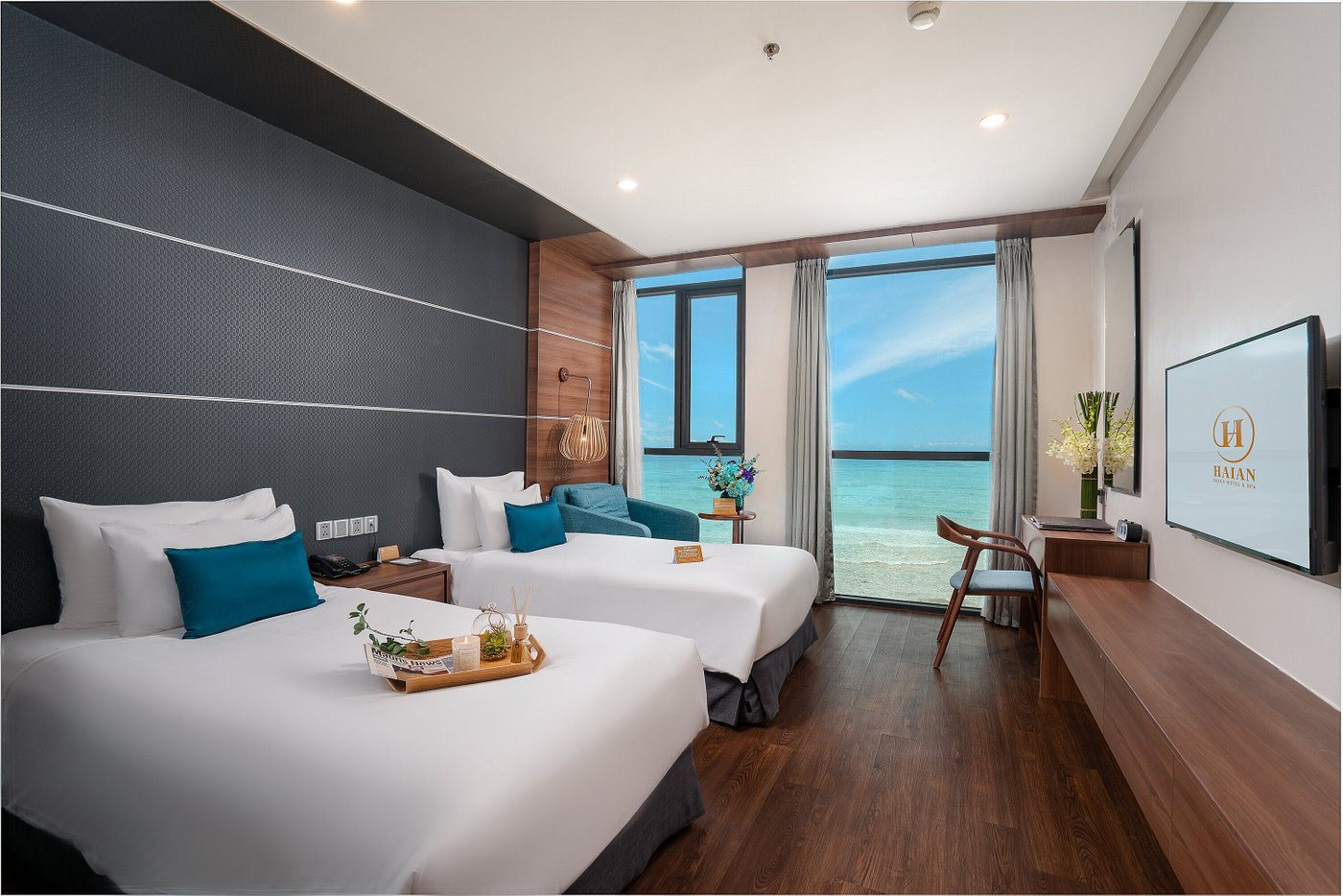  (Thay ảnh số 13) Nằm ở vị trí thứ 9 là Hai An Beach Hotel & Spa. Theo đánh giá của các du khách từng lưu trú, khách sạn tại Đà Nẵng là 