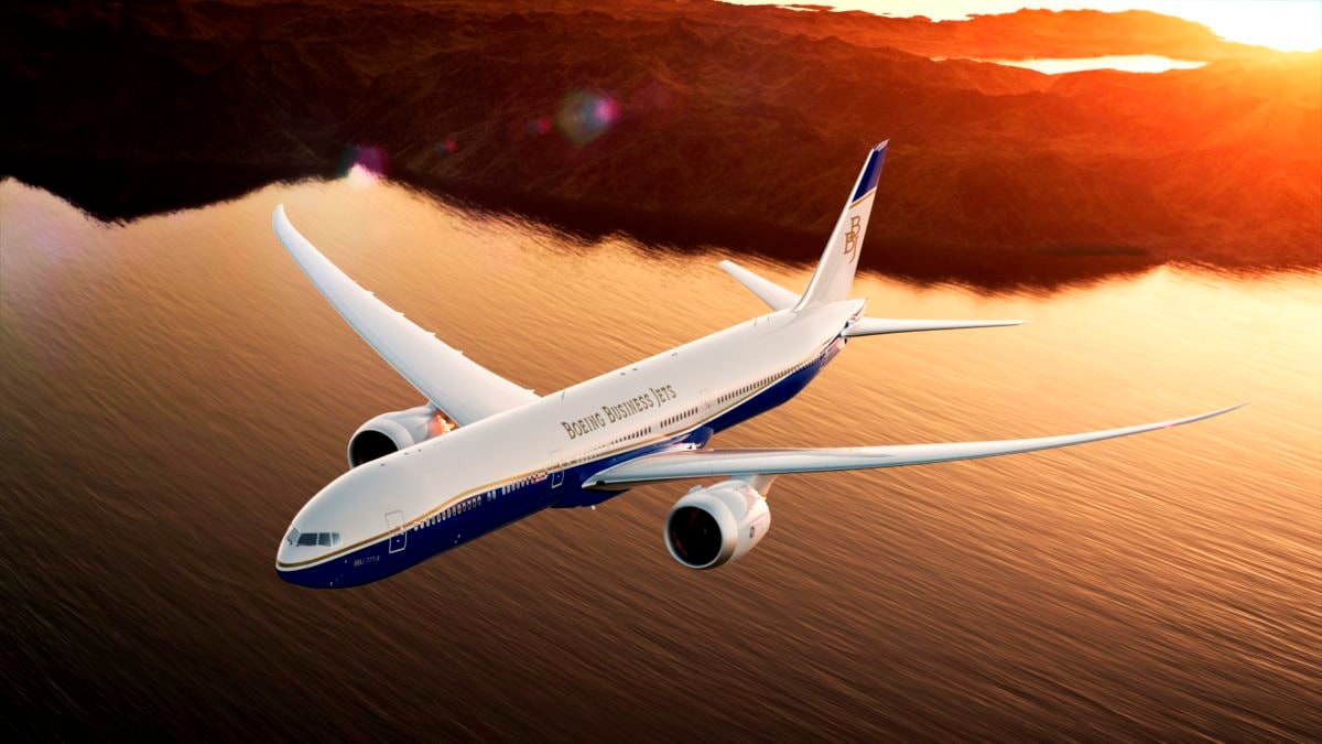 Một chiếc BBJ MAX được phát triển từ máy bay Boeing 777. Ảnh: Boeing.