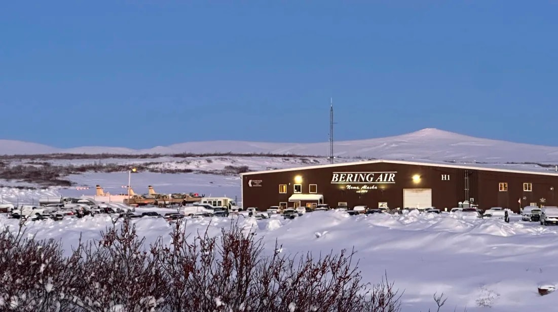 The Bering Air building in Nome, Alaska.