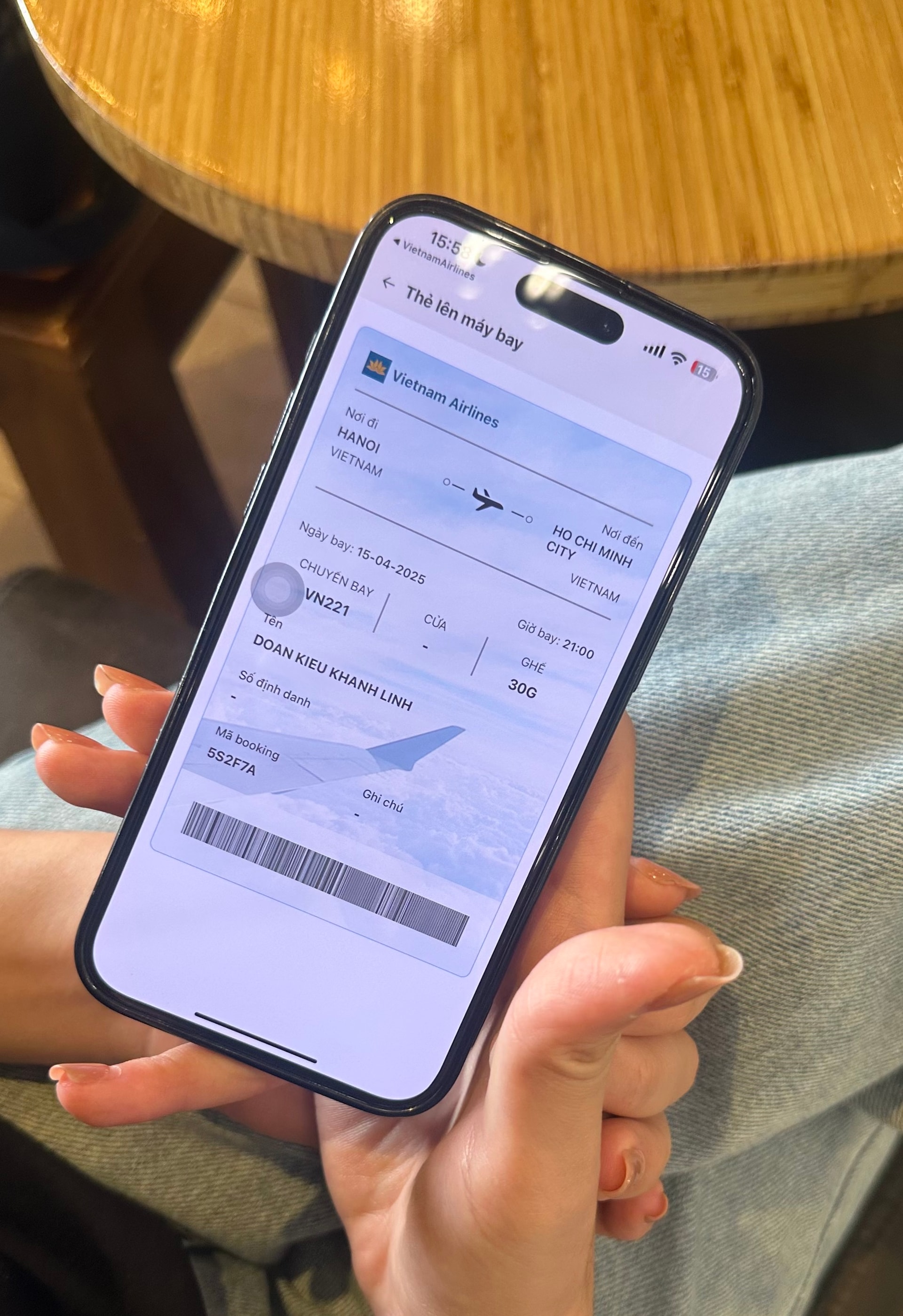 Thẻ lên máy bay sau khi hành khách làm thủ tục check in qua hệ thống VNeID (1)