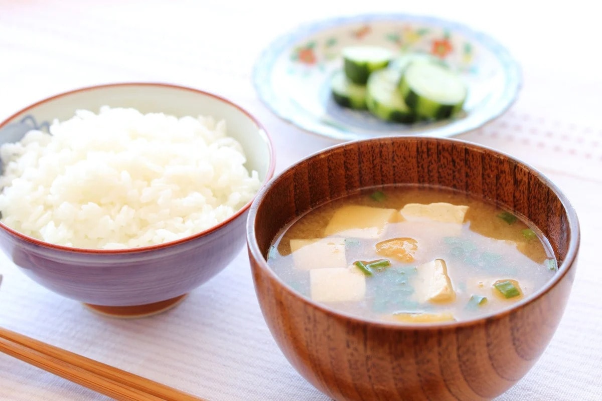 sup miso va cơm