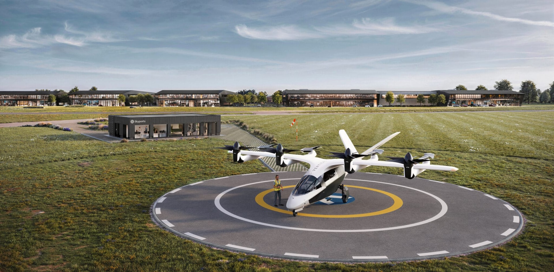 First look at UK vertiport revealed as planning secured | Skyports Infrastructure