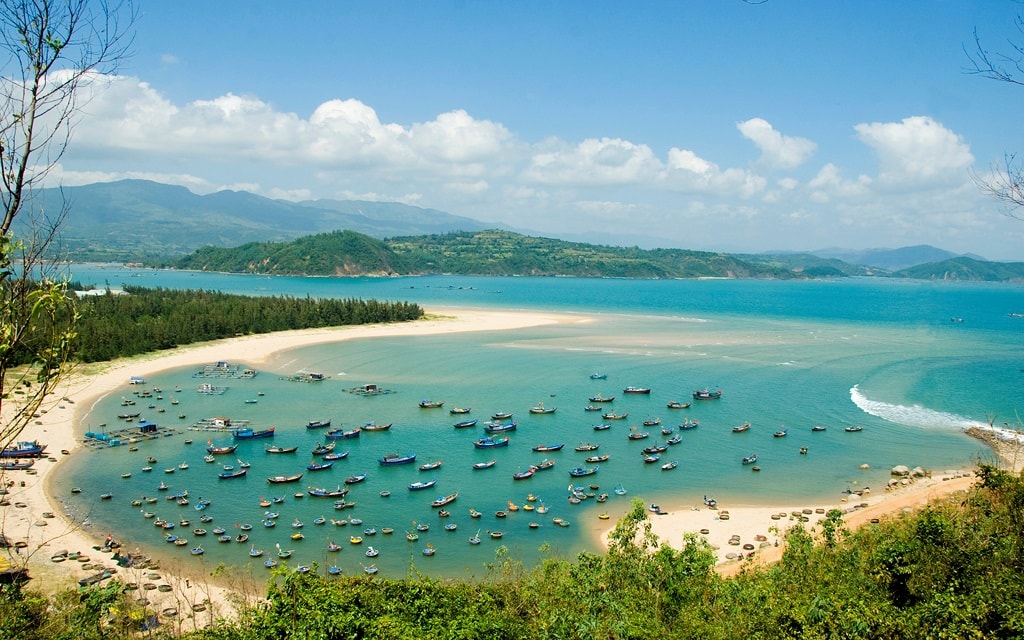 Vẻ đẹp của vịnh Xuân Đài thuộc thị xã Sông Cầu.(Ảnh: Sở Văn hóa, Thể thao và Du lịch Phú Yên)