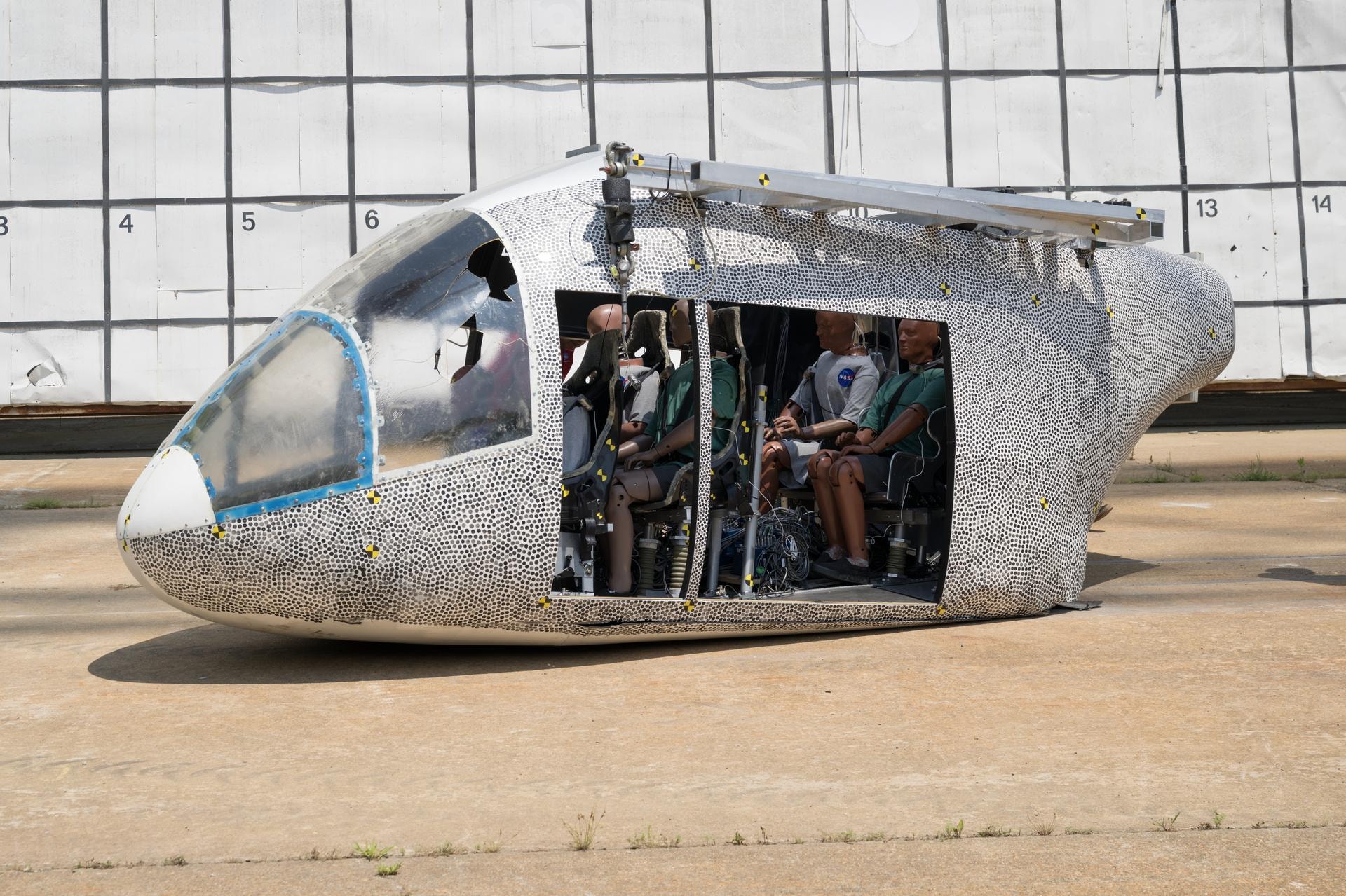 NASA Langley Drop Test Supports Safer Air Taxi Designs