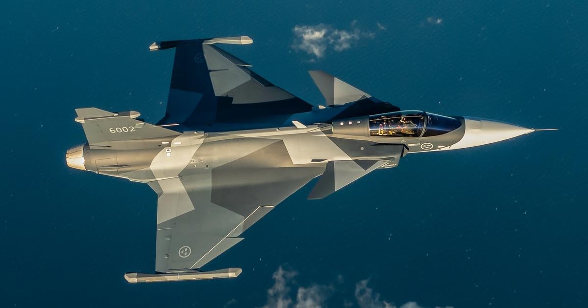 First Gripen E for Sweden Flies | Aviation International News