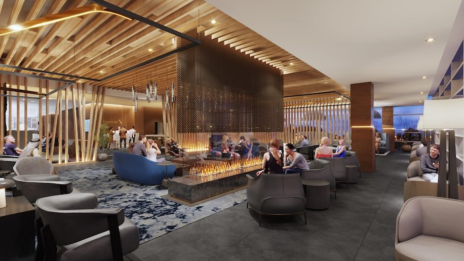 American Airlines Admirals Club rendering
