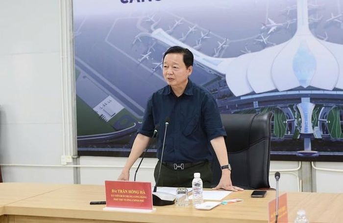 Phó Thủ tướng Trần Hồng Hà tại cuộc làm việc (Ảnh: VGP).