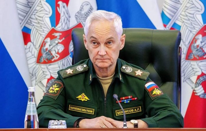 Bộ trưởng Quốc phòng Nga Andrey Belousov. Ảnh: Văn phòng Báo chí Bộ Quốc phòng Nga/TASS