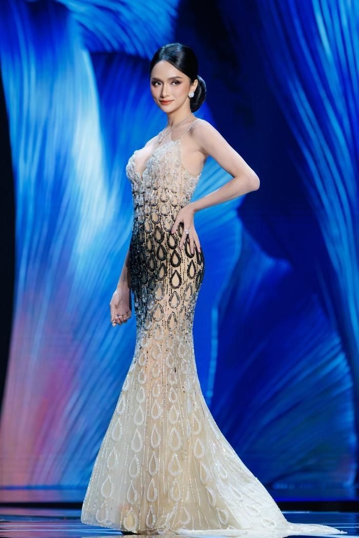 Hương Giang gây thất vọng khi không lọt top 30 Miss Universe 2025. (Ảnh: FBNV)