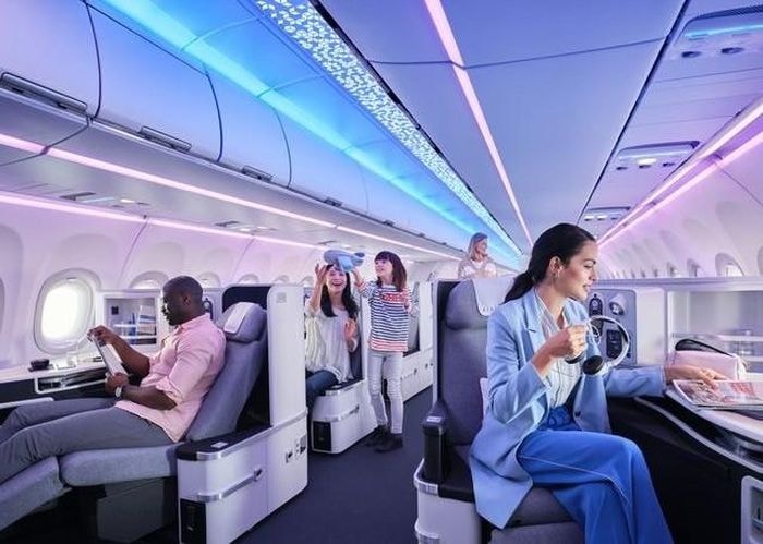 Khoang khách của máy bay Airbus A320 được các hãng hàng không phân thành các hạng ghế thương gia và phổ thông. Ảnh: Airbus