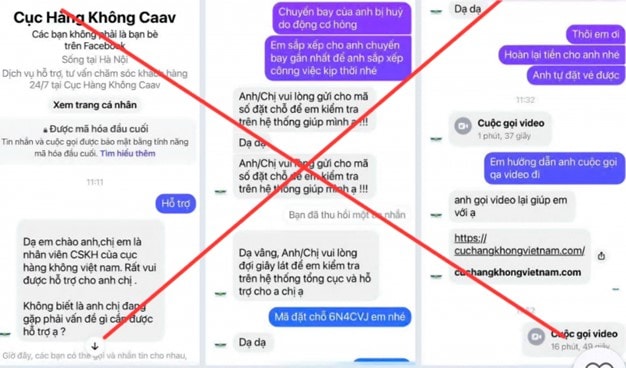Cảnh giác với thủ đoạn giả mạo Cục Hàng không Việt Nam