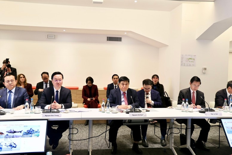 Phó Thủ tướng Nguyễn Chí Dũng làm việc với Tập đoàn hàng không vũ trụ và công nghiệp quốc phòng hàng đầu châu Âu- Ảnh 3.