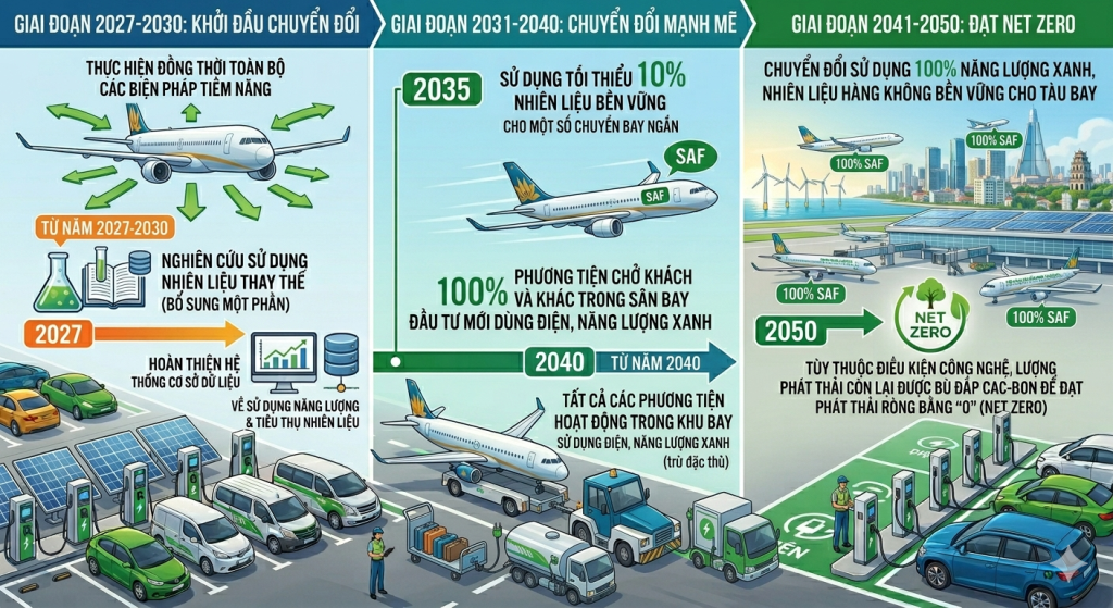 lo trinh chuyen doi xanh hang khong