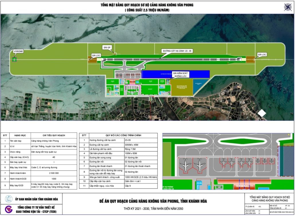 Đề án quy hoạch Cảng hàng không Vân Phong