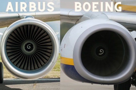 Cách phân biệt máy bay Boeing và Airbus