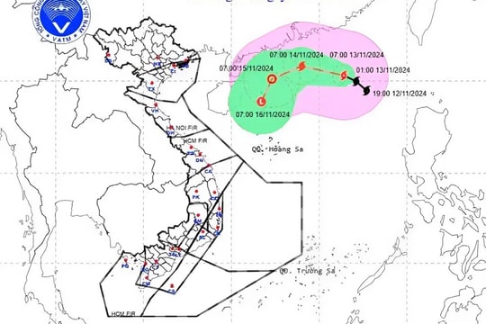 Bão số 8 - bão Toraji suy yếu trên Biển Đông