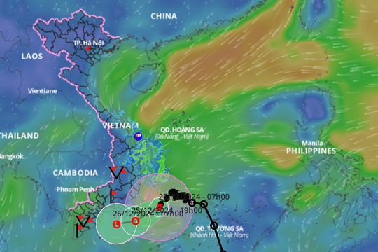 Bão Pabuk suy yếu thành áp thấp nhiệt đới