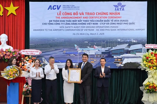 Thêm một chứng nhận an toàn quốc tế ISAGO cho doanh nghiệp hàng không Việt Nam