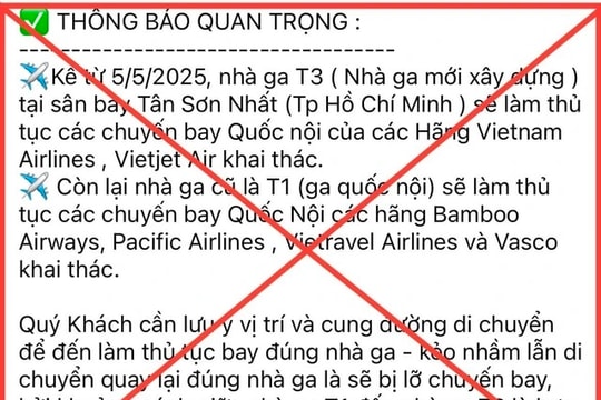 Chưa có kế hoạch chuyển quầy thủ tục chuyến bay từ nhà ga T1 sang T3, Tân Sơn Nhất