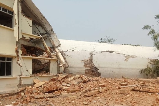 Động đất ở Myanmar: Tháp không lưu sân bay Nay Pyi Taw đổ sập, nhiều người thương vong
