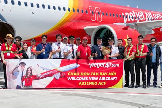 Vietjet nhận tàu bay mới, đưa vào khai thác phục vụ cao điểm kỳ nghỉ lễ
