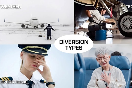 Khi nào chuyến bay phải chuyển hướng?