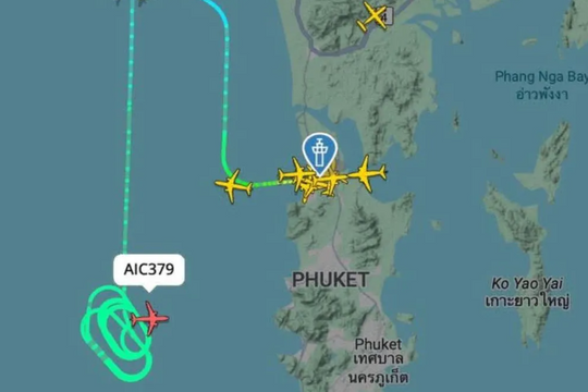 Báo động bom trên không, máy bay Air India hạ cánh khẩn tại Phuket, Thái Lan