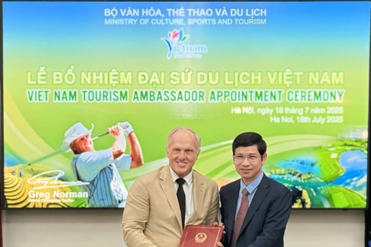 Huyền thoại Golf thế giới Greg Norman tái đảm nhận vai trò Đại sứ Du lịch Việt Nam nhiệm kỳ 2025-2030