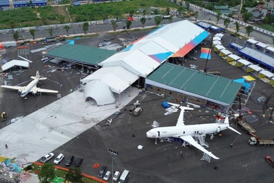 Dừng thi công Triển lãm thành tựu Đất nước do ảnh hưởng của bão số 5