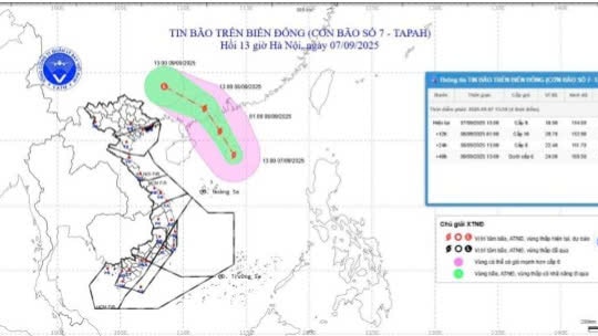 Hàng không trực 24/24 ứng phó bão số 7
