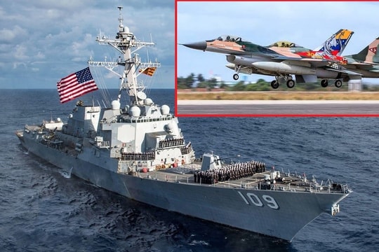 Caribe 'dậy sóng', F-16 Venezuela áp sát tàu chiến Mỹ