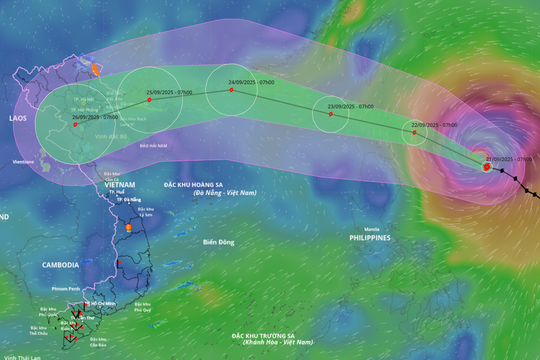 Huy động 6 máy bay quân sự sẵn sàng ứng phó siêu bão Ragasa