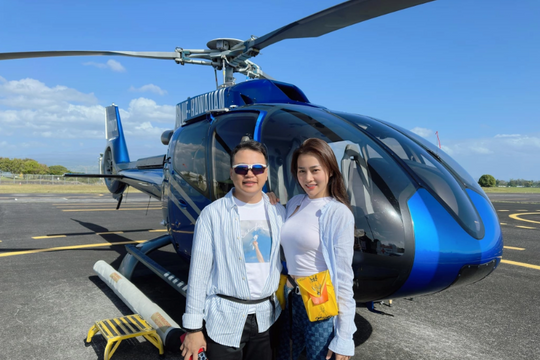 Nhìn lại chuyến bay quanh núi lửa Hawaii của Shark Bình