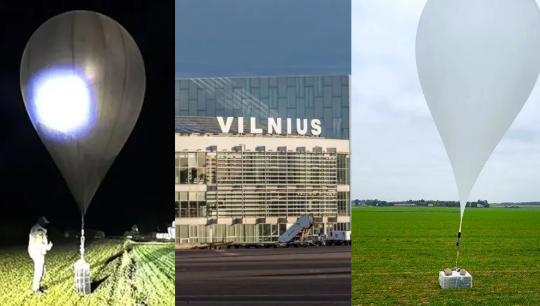 Sân bay Vilnius tạm ngừng hoạt động do khinh khí cầu lạ xâm nhập không phận