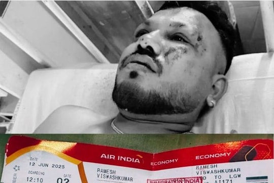 Thoát chết trong vụ rơi máy bay Air India, nỗi đau của người duy nhất trở về