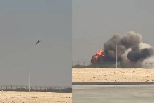 Tiêm kích Ấn Độ rơi khi biểu diễn tại Triển lãm Hàng không Dubai 2025