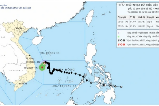 Thời tiết sân bay ngày 2/12: Bão số 15 suy yếu nhưng sân bay Nam Bộ cần chú ý