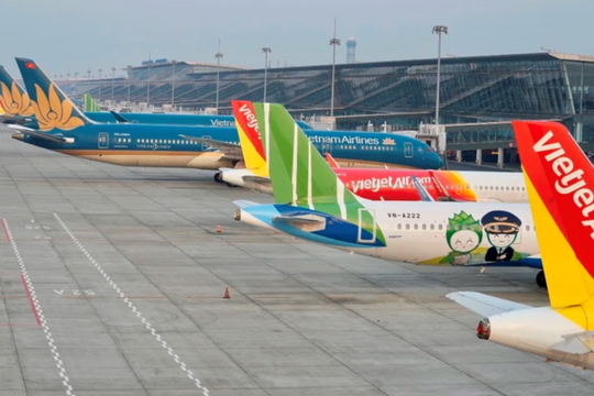 Bao nhiêu tàu của các hãng bay Việt đang ngừng hoạt động