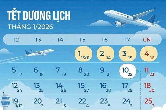 Lịch nghỉ Tết Dương lịch 2026 liền 4 ngày: Gợi ý hành trình gần Hà Nội