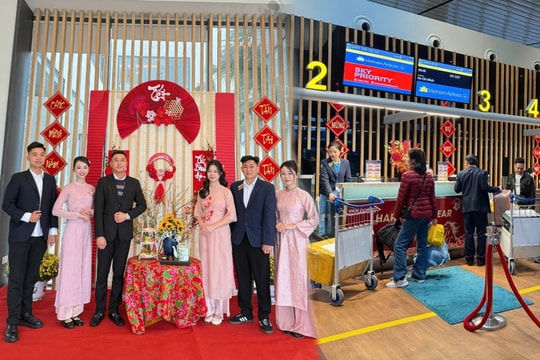 Không khí xuân tràn ngập Cảng hàng không quốc tế Vân Đồn