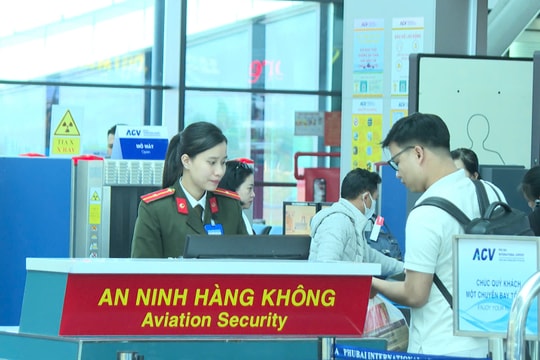 Áp dụng biện pháp kiểm soát an ninh hàng không cấp độ 1 dịp lễ 30/4-1/5