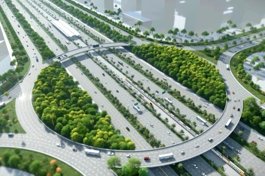 Phương án phân luồng giao thông phục vụ thi công tuyến kết nối sân bay Gia Bình