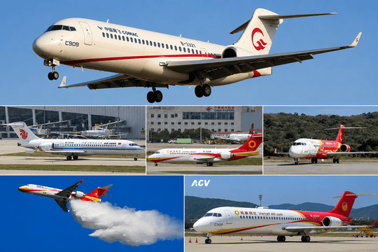 COMAC C909 của Trung Quốc đang dần chiếm lĩnh thị trường châu Á