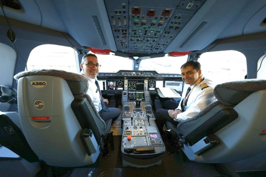 Airbus công bố hình ảnh chuyến bay siêu dài của Airbus A350-1000ULR
