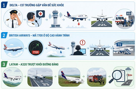 Cơ trưởng gặp vấn đề sức khỏe, máy bay phải hạ cánh khẩn cấp
