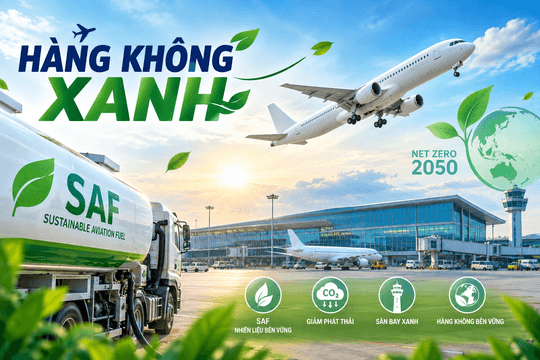 Đề xuất loạt yêu cầu mới để 'xanh hóa' ngành hàng không Việt Nam