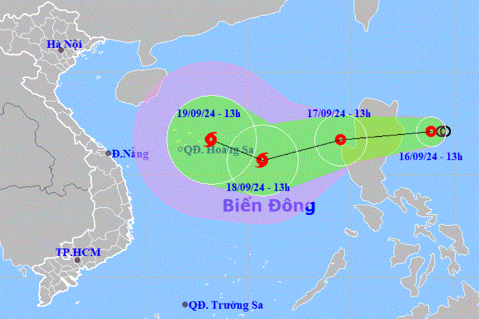 Áp thấp nhiệt đới mới sắp vào Biển Đông, có thể mạnh thành bão